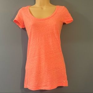 American Eagle Outfitters Scoop Neck Tee - Coral/Orange